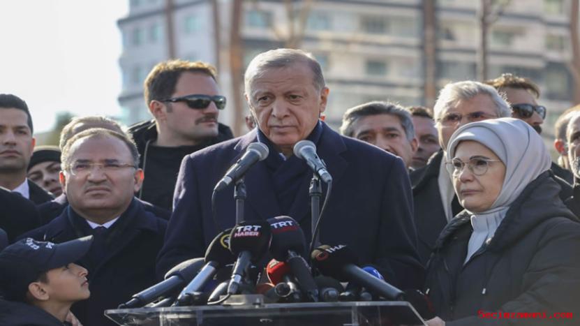 Cumhurbaşkanı Erdoğan, depremin etkilediği Diyarbakır'da açıklamada bulundu