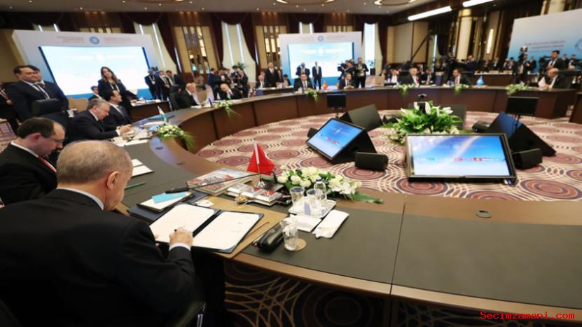 Cumhurbaşkanı Erdoğan, Türk Devletleri Teşkilatı Olağanüstü Zirvesi'nin Ardından Ortak Bildiriyi İmzaladı