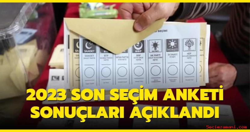 Son Seçim Anketi Yayınlandı 2023 Seçim Anketinde Son Durum! Seçim Anketlerinde Son Durumu