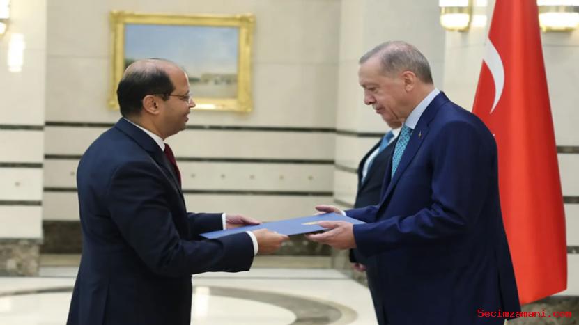 Mısır'ın Ankara Büyükelçisi Hamami, Cumhurbaşkanı Erdoğan'a Güven Mektubu Sundu