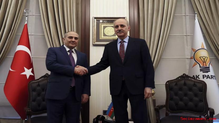 Yeni Azerbaycan Partisi Heyeti Genel Başkanvekili Kurtulmuş'u Ziyaret Etti
