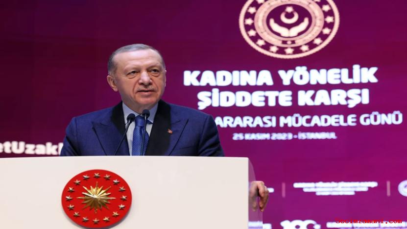 Cumhurbaşkanı Erdoğan &quot;kadına Yönelik Şiddete Karşı Uluslararası Mücadele Günü&quot; Programında Konuştu