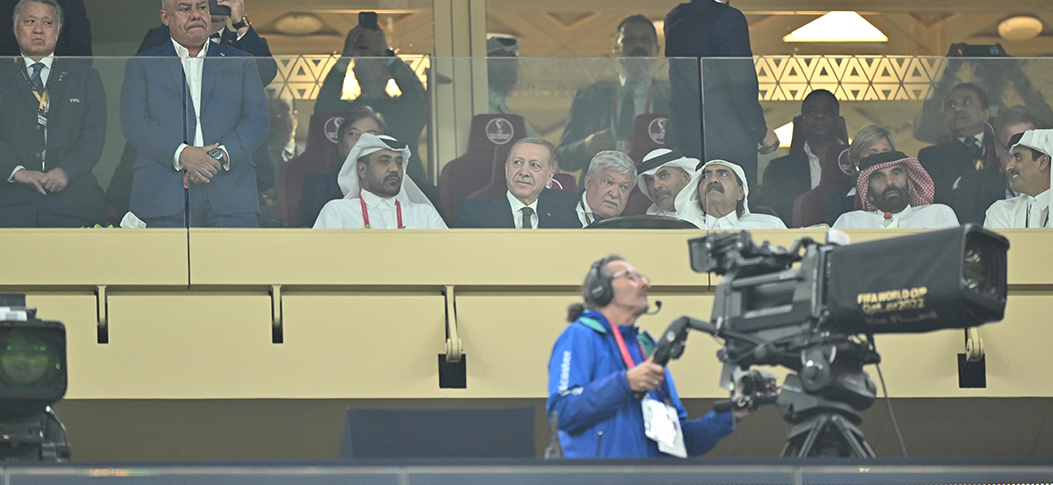 Cumhurbaşkanı Erdoğan, Doha'da Arjantin-Fransa final maçını seyretti