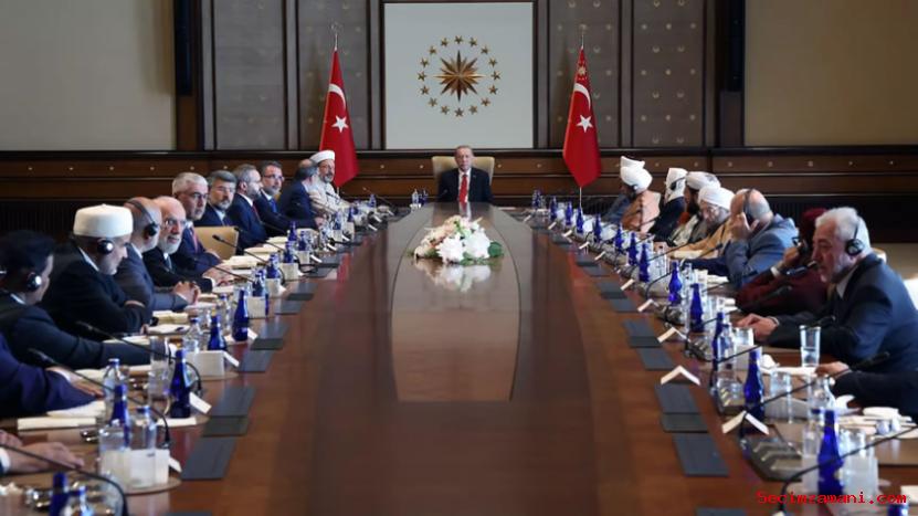 Cumhurbaşkanı Erdoğan, Müslüman Âlimler Heyeti’ni Kabul Etti