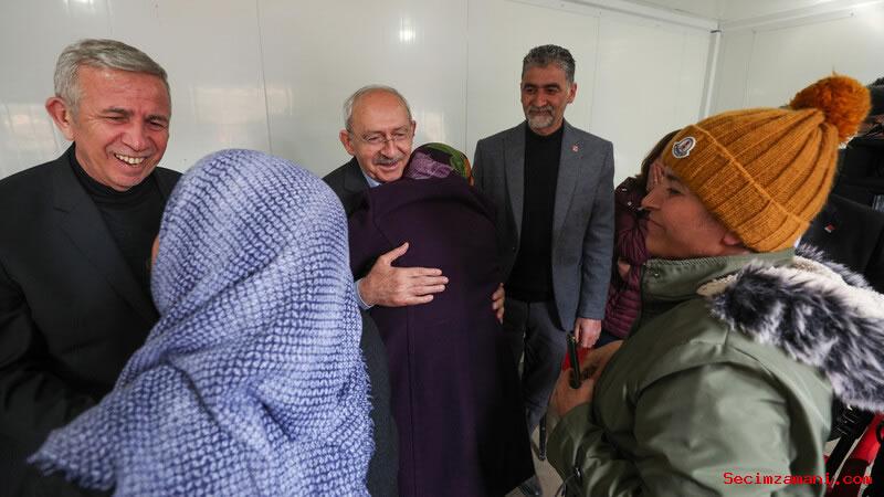 Chp Genel Başkanı Ve Millet İttifakı Cumhurbaşkanı Adayı Kemal Kılıçdaroğlu, Afet Bölgesi Afşin'de