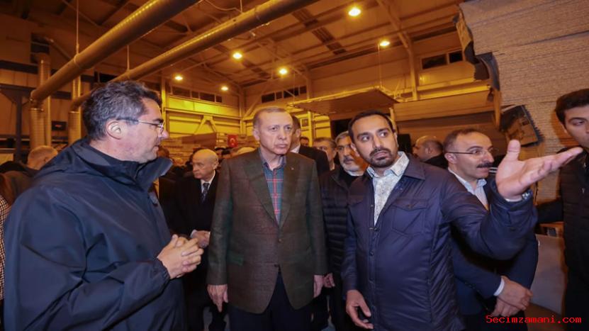 Cumhurbaşkanı Recep Tayyip Erdoğan, Hatay'da, Antakya Mobilyacılar İhtisas Sanayi Sitesi'ni (mobsan) Ziyaret Etti