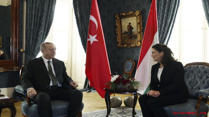Cumhurbaşkanı Erdoğan, Macar Mevkidaşı Novak İle Görüştü