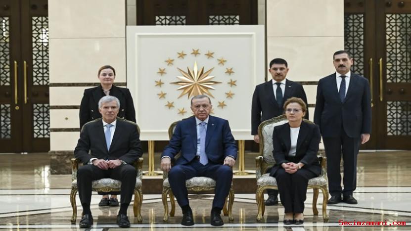 Lüksemburg Büyükelçisi Faber, Cumhurbaşkanı Erdoğan'a Güven Mektubu Sundu