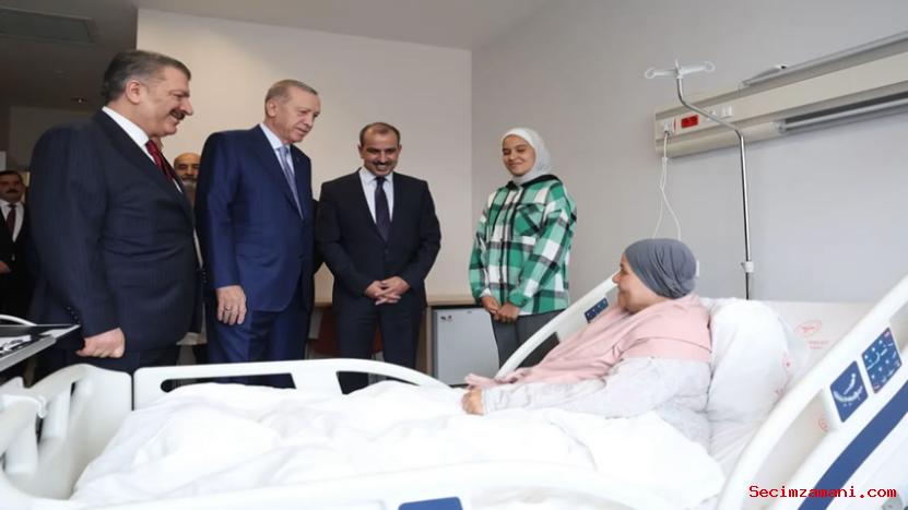 Cumhurbaşkanı Erdoğan, Gazze'den Getirilen Hastaları Ziyaret Etti