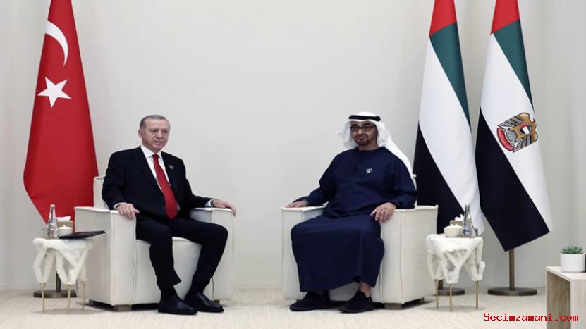 Cumhurbaşkanı Erdoğan, Birleşik Arap Emirlikleri Devlet Başkanı Al Nahyan İle Görüştü