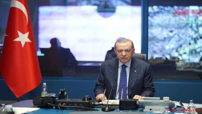 Cumhurbaşkanı Erdoğan, Kahramanmaraş merkezli depremlere yönelik açıklamada bulundu