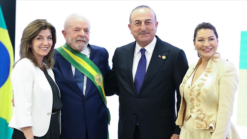 Çavuşoğlu, Brezilya Devlet Başkanı Lula'nın yemin törenine katıldı
