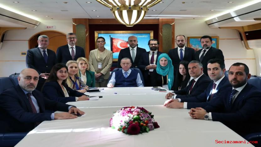 Cumhurbaşkanı Erdoğan, Katar Dönüşü Uçakta Gazetecilerin Sorularını Yanıtladı