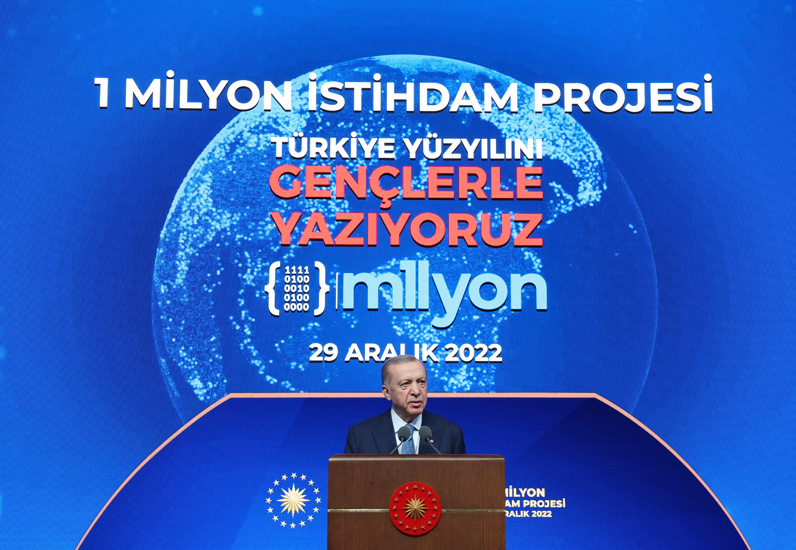 Cumhurbaşkanı Erdoğan, 1 Milyon İstihdam Projesi Kamuoyu Bilgilendirme Programı’na katıldı