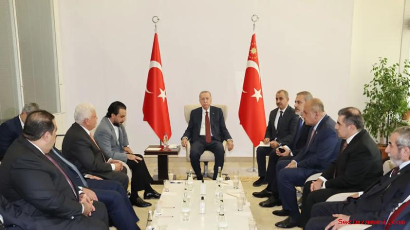 Cumhurbaşkanı Erdoğan, Irak Temsilciler Meclisi Başkanı Muhammed Halbusi'yi Kabul Etti