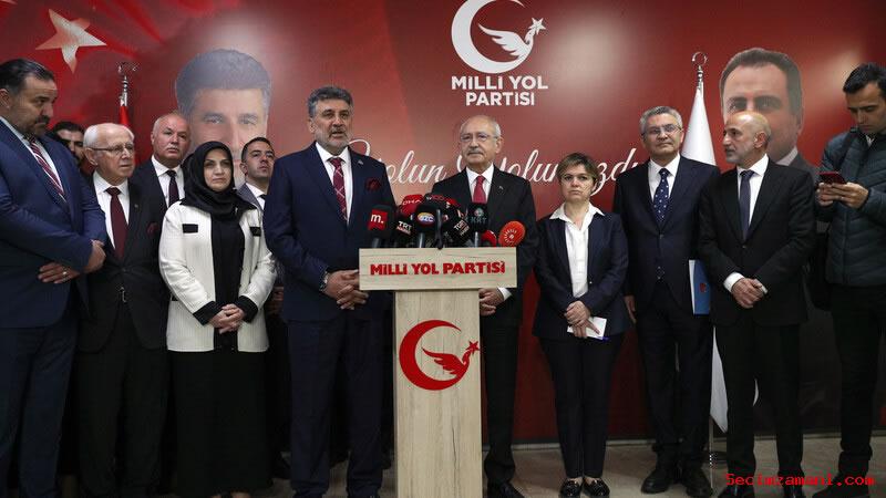 Chp Genel Başkanı Ve Cumhurbaşkanı Adayı Kemal Kılıçdaroğlu, Myp Genel Başkanı Remzi Çayır İle Bir Araya Geldi