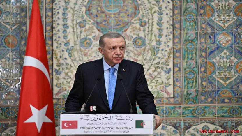 Cumhurbaşkanı Erdoğan, Cezayir Cumhurbaşkanı Tebbun İle Ortak Basın Toplantısında Konuştu