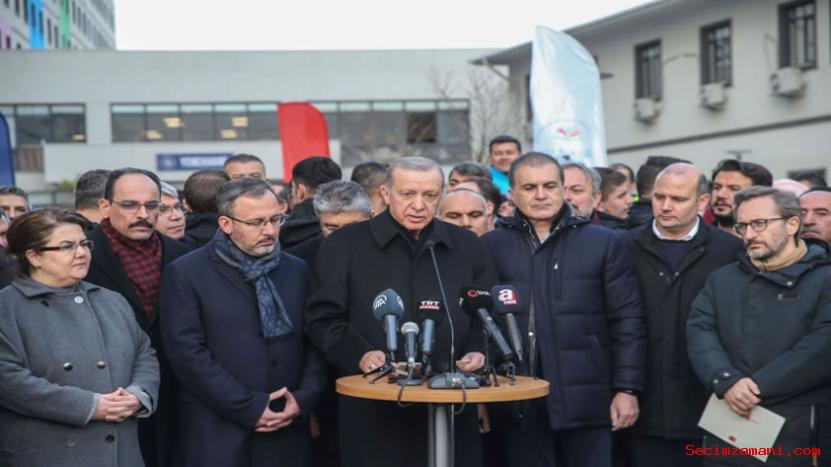 Cumhurbaşkanı Erdoğan, Osmaniye’de deprem bölgesinde incelemelerinin ardından açıklama yaptı