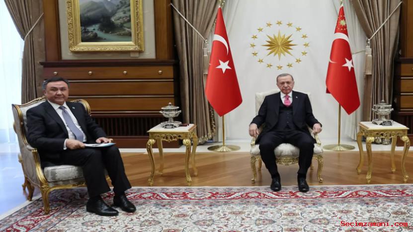 Cumhurbaşkanı Erdoğan, Türk Devletleri Teşkilatı Genel Sekreteri Ömüraliyev'i Kabul Etti