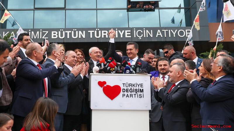 Chp Genel Başkanı Ve Cumhurbaşkanı Adayı Kemal Kılıçdaroğlu, Tdp Genel Başkanı Mustafa Sarıgül‘le Görüştü