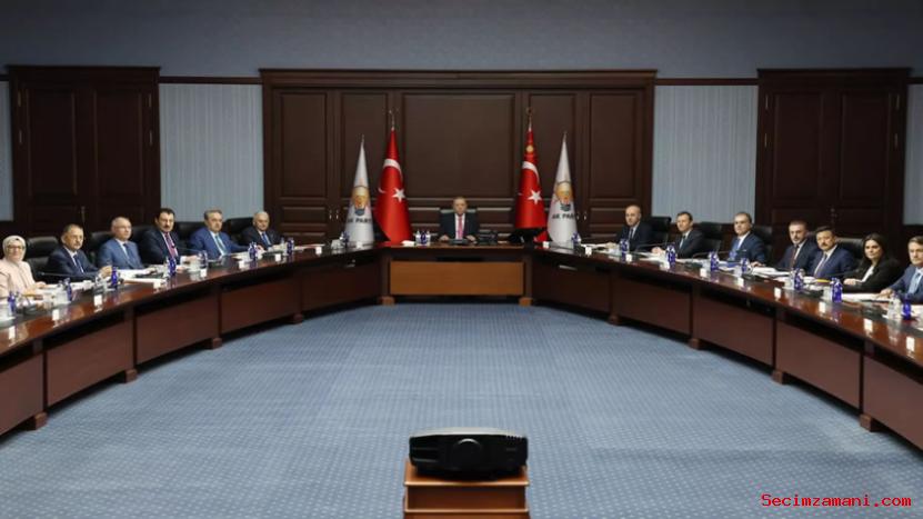 Cumhurbaşkanı Recep Tayyip Erdoğan Partisinin Merkez Yürütme Kurulu (myk), Toplandı