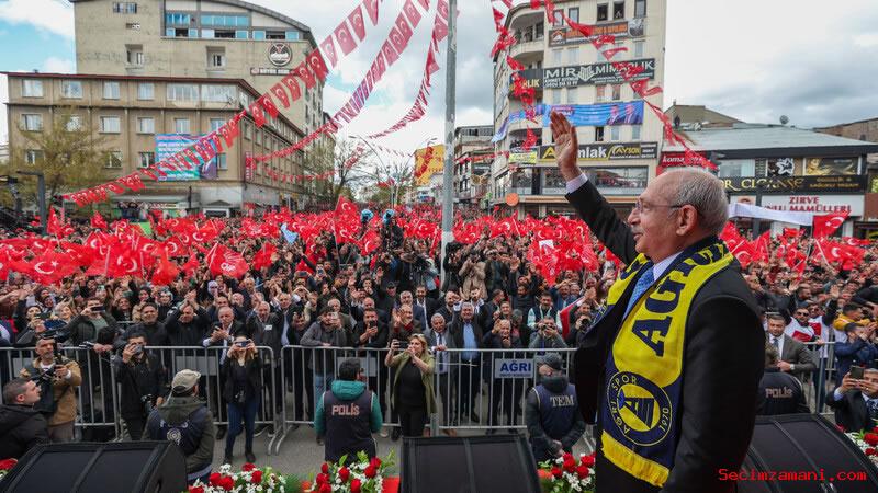 Chp Lideri Ve Cumhurbaşkanı Adayı Kılıçdaroğlu Ağrı’da: Onlardan Alacağız, Vatandaşa Vereceğiz