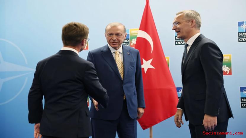 Cumhurbaşkanı Erdoğan, İsveç Başbakanı Ve Nato Genel Sekreteri İle Üçlü Görüşme Gerçekleştirdi