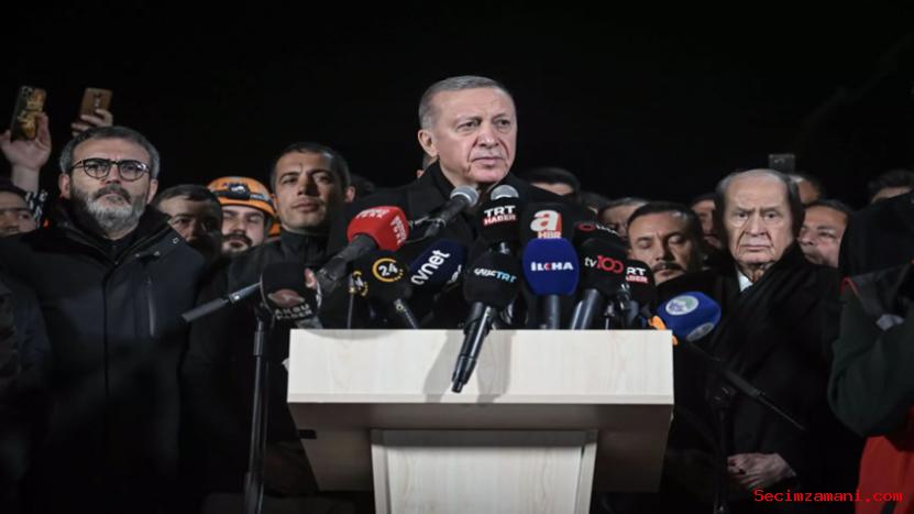 Cumhurbaşkanı Erdoğan, depremlerin merkezi Kahramanmaraş'ta konuştu