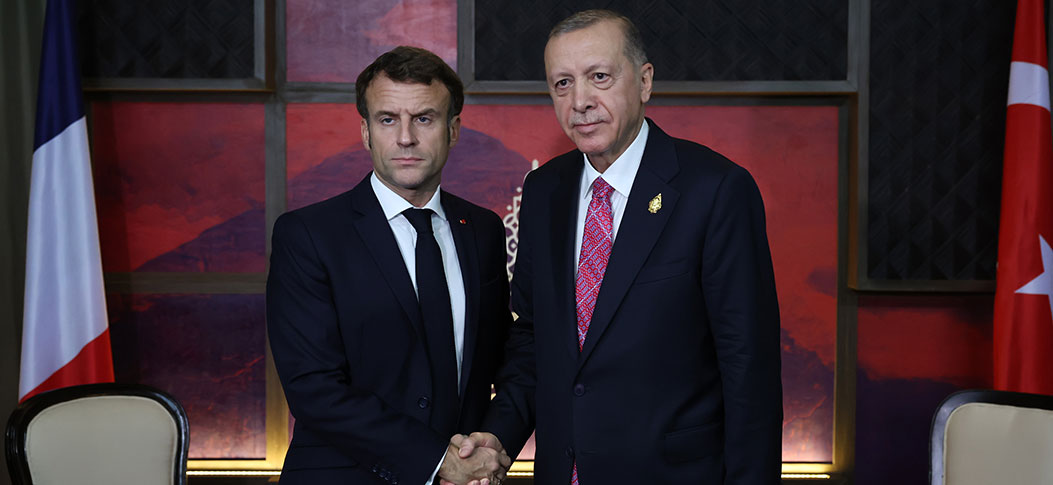 Cumhurbaşkanı Erdoğan, Fransa Cumhurbaşkanı Macron ile bir araya geldi