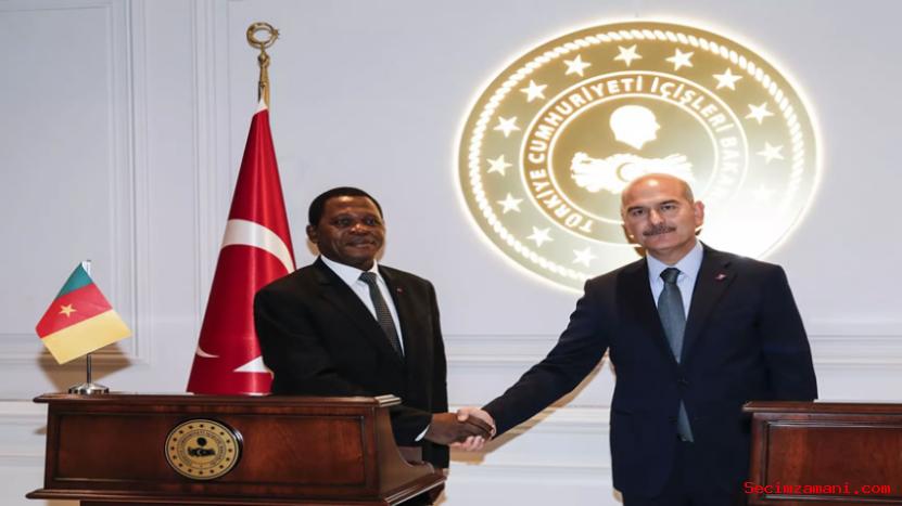 Bakan Soylu, Kamerun Bölgesel Yönetim Bakanı Nji İle Bir Araya Geldi