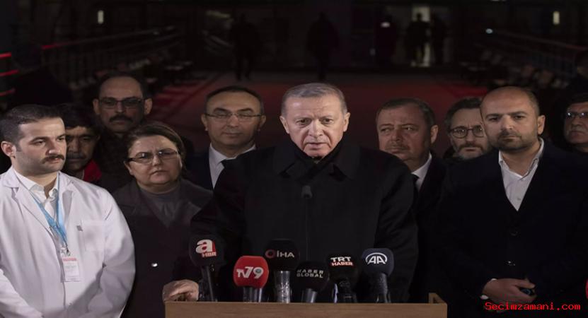 Cumhurbaşkanı Erdoğan, depremin etkilediği Kilis'te açıklamada bulundu