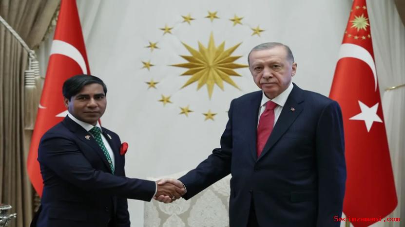 Bangladeş'in Ankara Büyükelçisi Haq, Cumhurbaşkanı Erdoğan'a Güven Mektubu Sundu