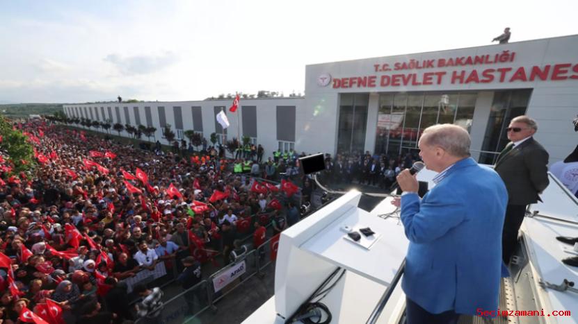 Cumhurbaşkanı Erdoğan, Yeni Açılan Defne Devlet Hastanesi'ni Ziyaret Etti