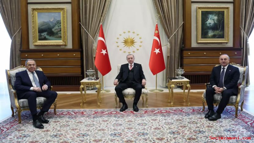 Cumhurbaşkanı Erdoğan, Rusya Dışişleri Bakanı Lavrov’u Kabul Etti