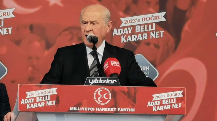 Milliyetçi Hareket Partisi Genel Başkanı Devlet BAHÇELİ’nin, Mersin’de düzenlenen “2023’e Doğru: Aday Belli, Karar Net” temalı açık hava toplantısında yapmış oldukları konuşma.