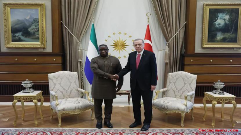 Cumhurbaşkanı Erdoğan, Sierra Leone Cumhurbaşkanı Bio ile görüştü