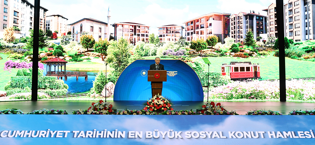 Cumhurbaşkanımız Erdoğan, Cumhuriyet Tarihinin En Büyük Sosyal Konut Projesi Tanıtım Töreni'nde konuştu
