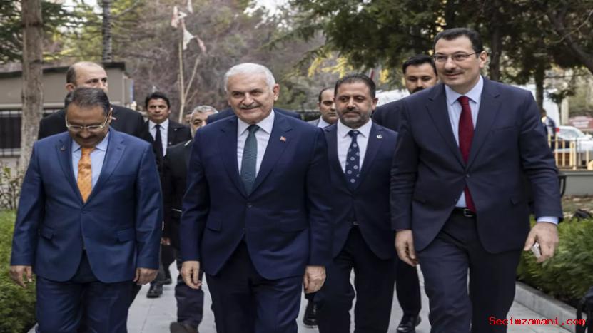 Genel Başkanvekili Binali Yıldırım Ve Seçim İşlerinden Sorumlu Genel Başkan Yardımcısı Ali İhsan Yavuz, Yeniden Refah Partisi Genel Başkanı Fatih Erbakan'ı Ziyaret Etti