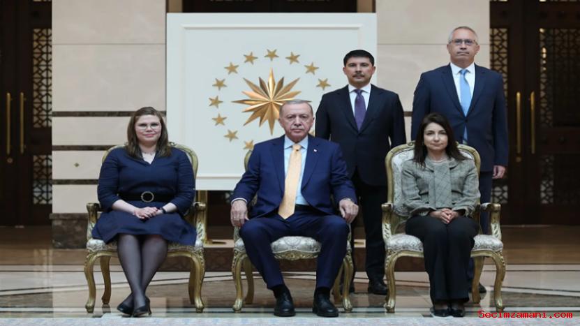 Cumhurbaşkanı Erdoğan, Nikaragua Büyükelçisi Tatiana Daniela Garcia Silva'yı Kabul Etti