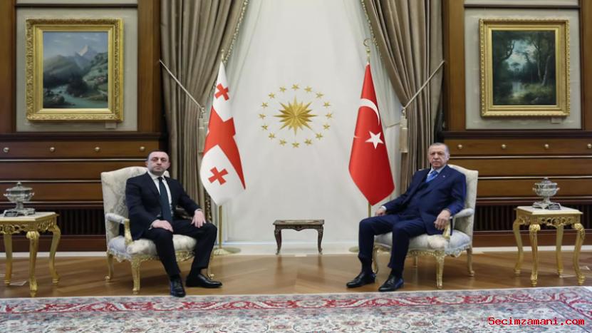 Cumhurbaşkanı Erdoğan, Gürcistan Başbakanı Garibaşvili ile görüştü