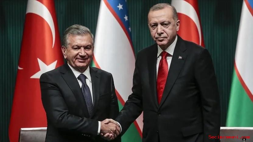 Cumhurbaşkanı Erdoğan, Özbekistan Cumhurbaşkanı Mirziyoyev İle Telefonda Görüştü