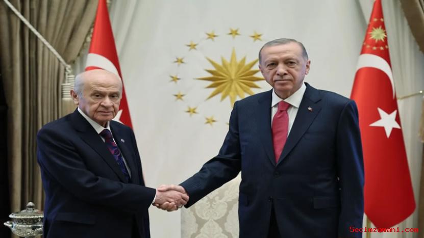 Cumhurbaşkanı Erdoğan, Mhp Genel Başkanı Bahçeli’yi Kabul Etti