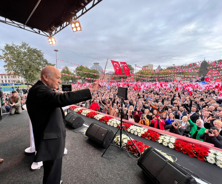 Milliyetçi Hareket Partisi Genel Başkanı Devlet Bahçeli’nin Konya’da düzenlenen 2023’e Doğru: Aday Belli, Karar Net temalı açık hava toplantısında yapmış oldukları konuşma.