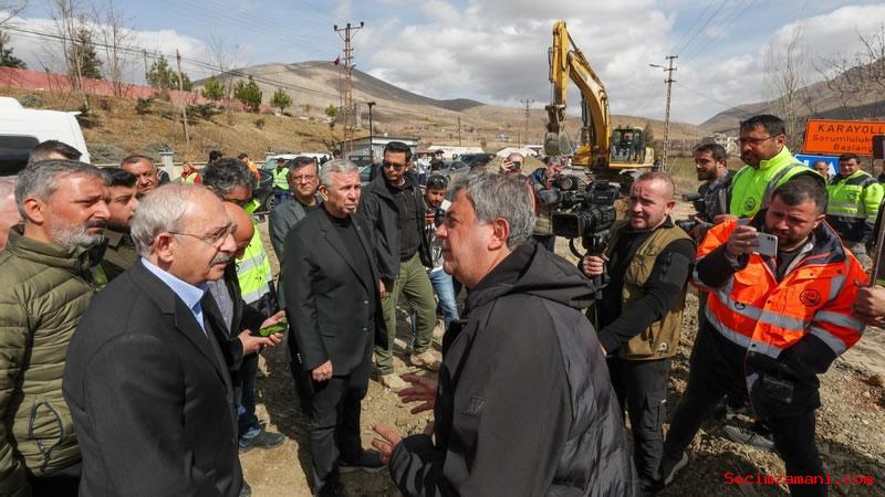 Chp Genel Başkanı Ve Millet İttifakı Cumhurbaşkanı Adayı Kemal Kılıçdaroğlu, Afet Bölgesi Ekinözü'nde