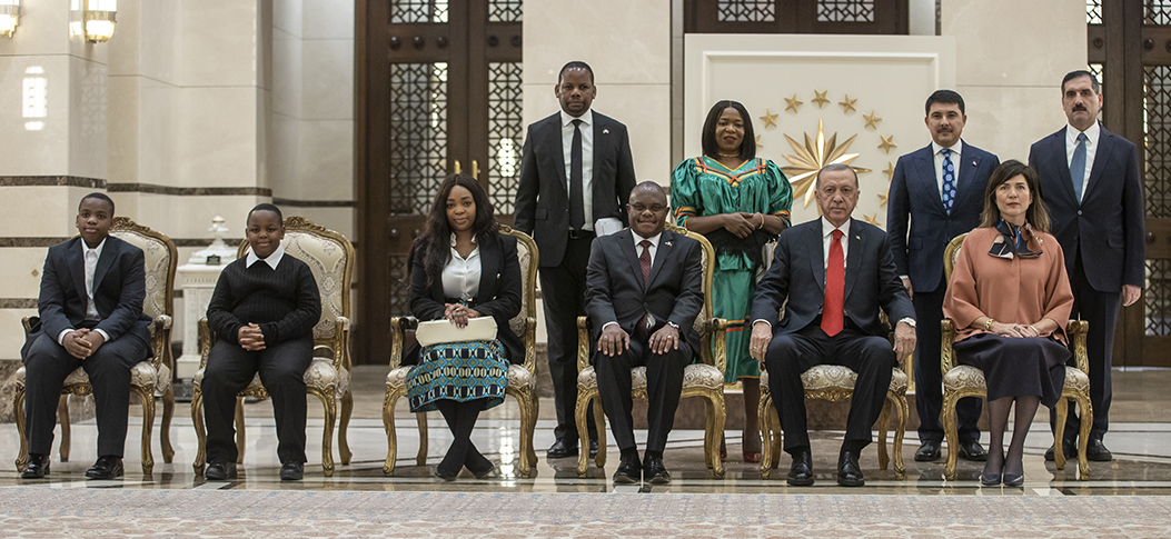 Cumhurbaşkanı Erdoğan, Zambiya'nın Ankara Büyükelçisi William Maipambe Sikazwe'yi kabul etti