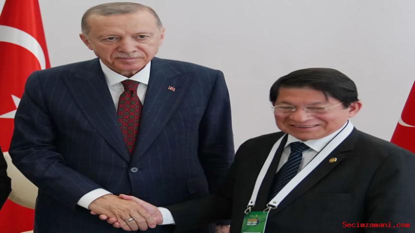 Cumhurbaşkanı Erdoğan, Nikaragua Dışişleri Bakanı Colindres'i Kabul Etti