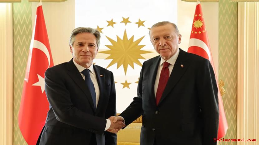 Cumhurbaşkanı Erdoğan, Abd Dışişleri Bakanı Blinken’i Kabul Etti