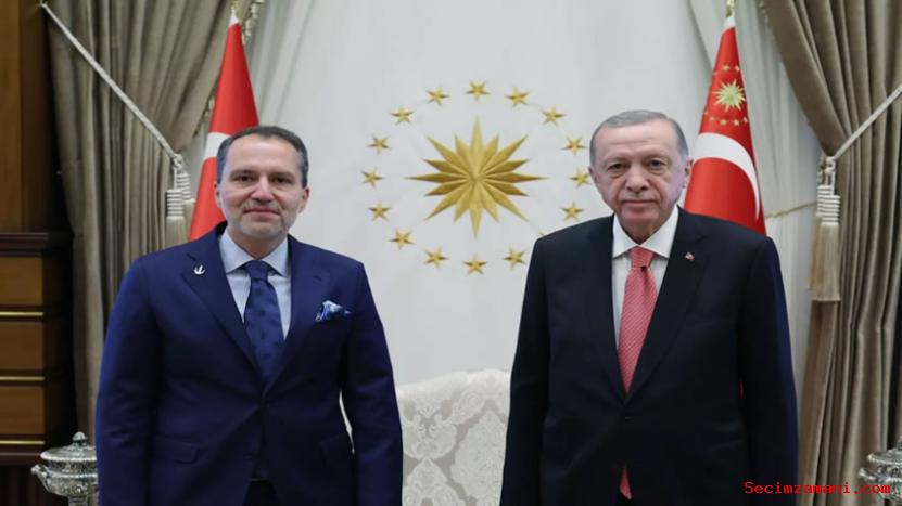 Cumhurbaşkanı Erdoğan, Yeniden Refah Partisi Genel Başkanı Erbakan'ı Kabul Etti