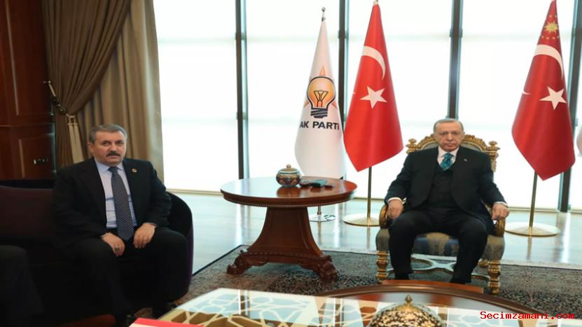 Cumhurbaşkanı Erdoğan, Bbp Genel Başkanı Destici’yi Kabul Etti