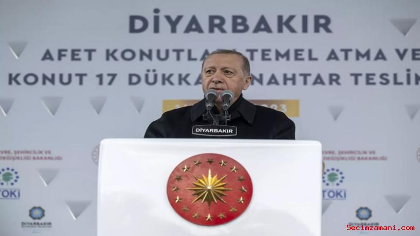 Cumhurbaşkanı Erdoğan, Diyarbakır'da Deprem Konutları Temel Atma Ve Anahtar Teslim Töreninde Konuştu